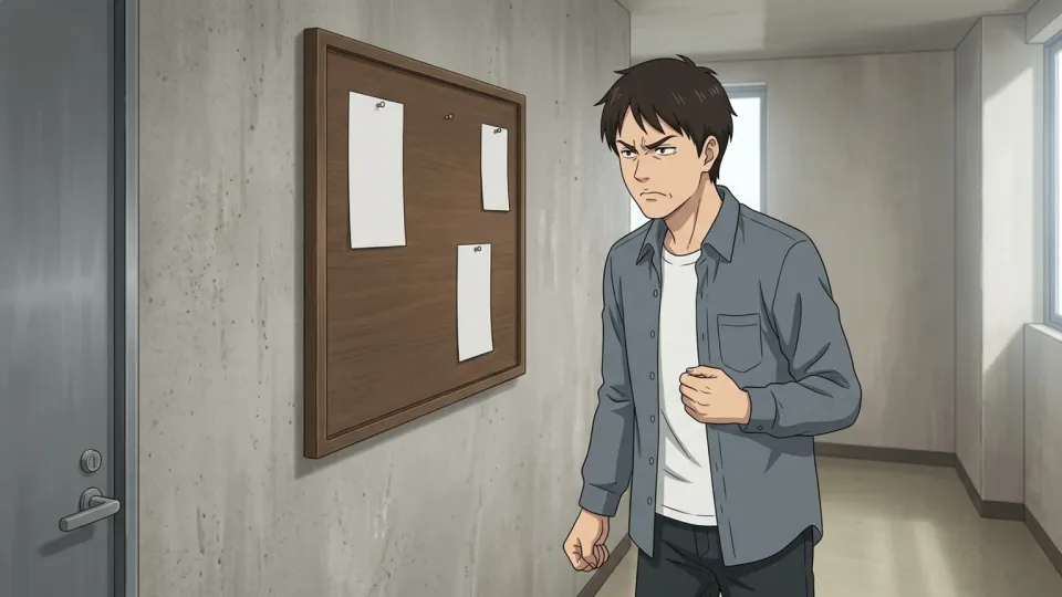 規則に不満を持つ男性