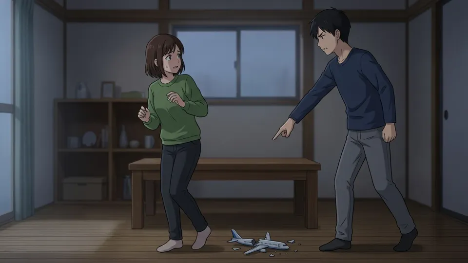 報復を恐れて身構える人物
