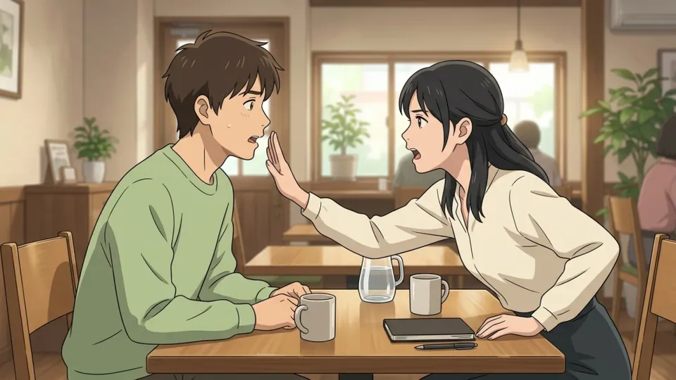 話の途中で割り込むのは失礼です。