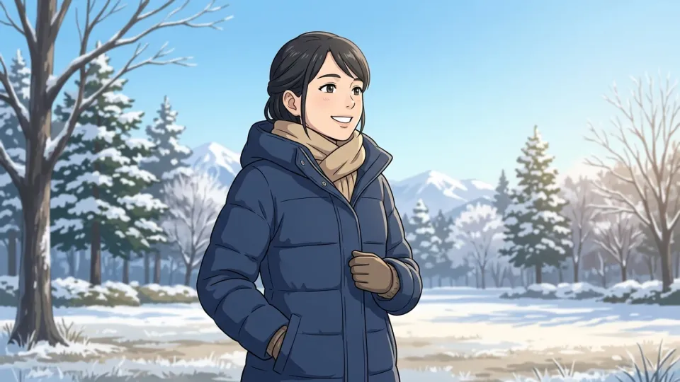 分別のある選択をした女性のイラスト