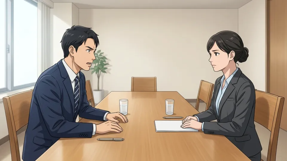新しい戦略を議論するために会議を開く取締役たち。