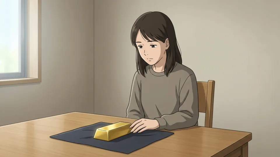 一人で金銭グラフ資料だけを見ているビジネスパーソン