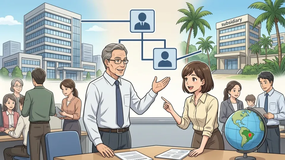 親会社がブラジル事業を管理する新しい子会社を設立している