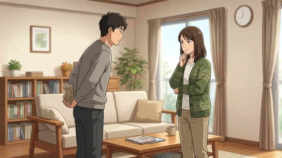 何かを隠しているのではないかと推測する人物