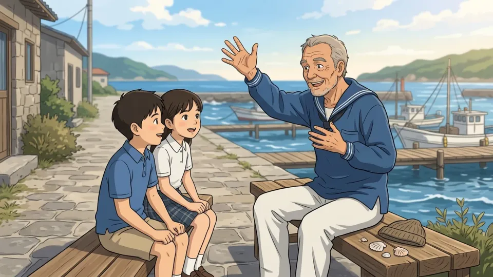 航海の話をする老水夫