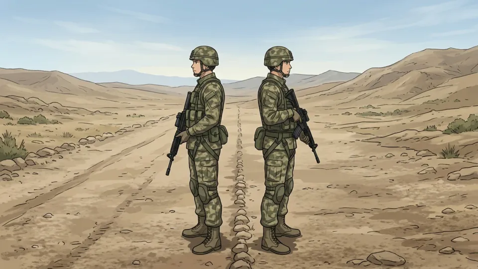 自国の領土を守る兵士たち