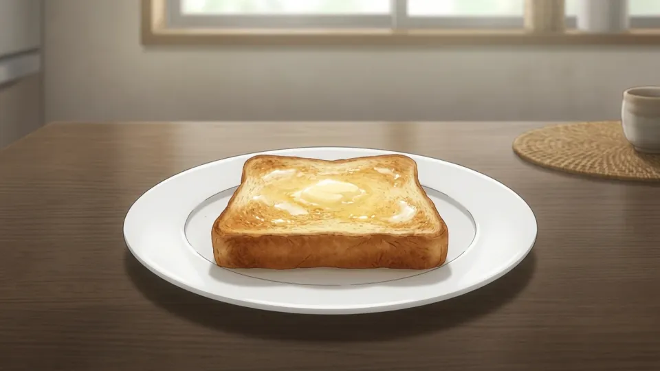 バターを塗ったトースト