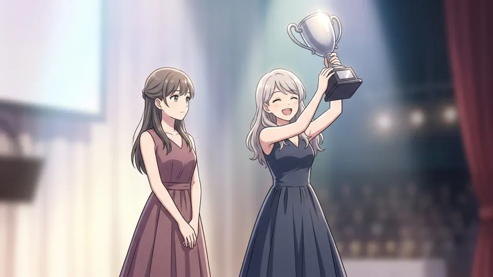 彼女が賞を受賞することはまずなさそうな場面