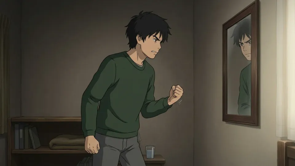 強欲という悪徳を克服しようと悩む人物