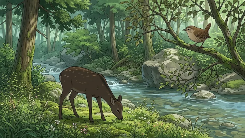 国立公園に生息する多様な野生生物